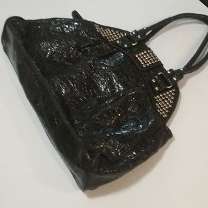 Steve Madden black shoulder large satchel